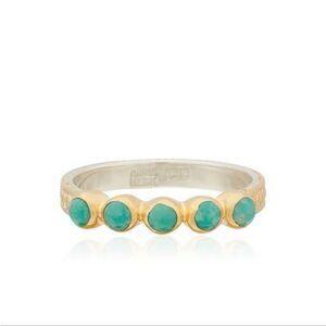 Anna Beck Turquoise Multi-Stone Stacking Ring- size 6